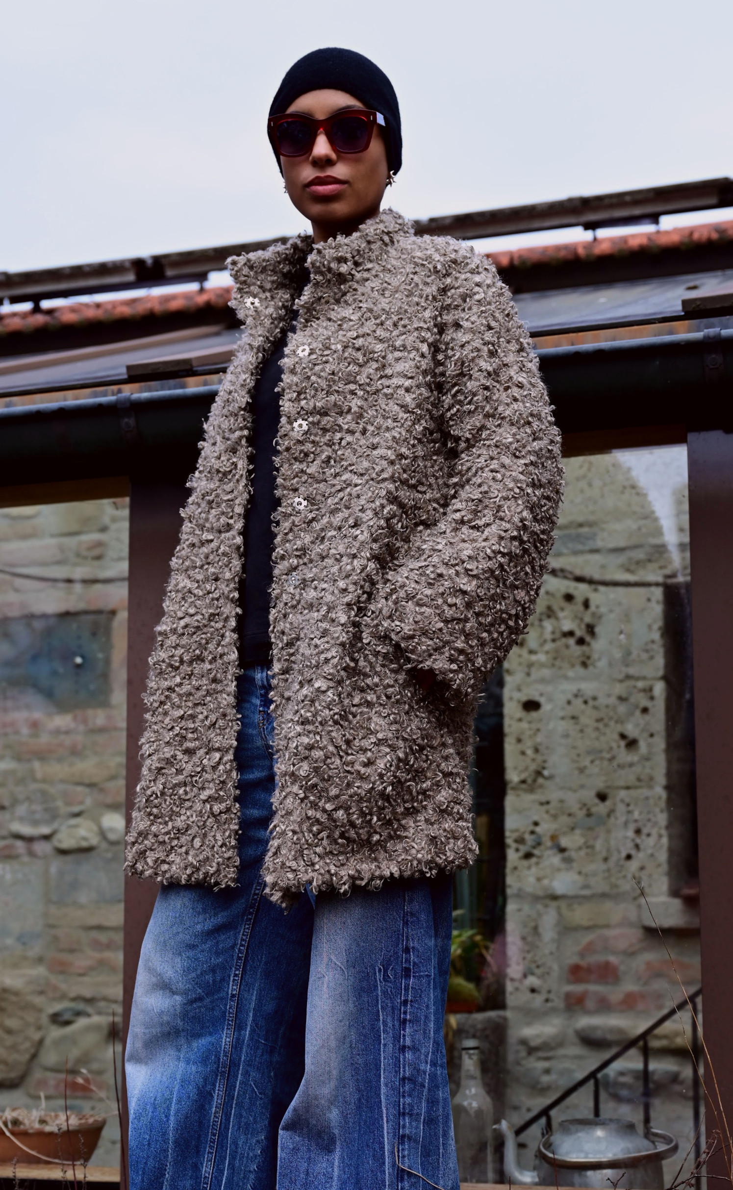 Mantel "Handgefertigter Kunstpelz Karakul" - Miniaturbild 2