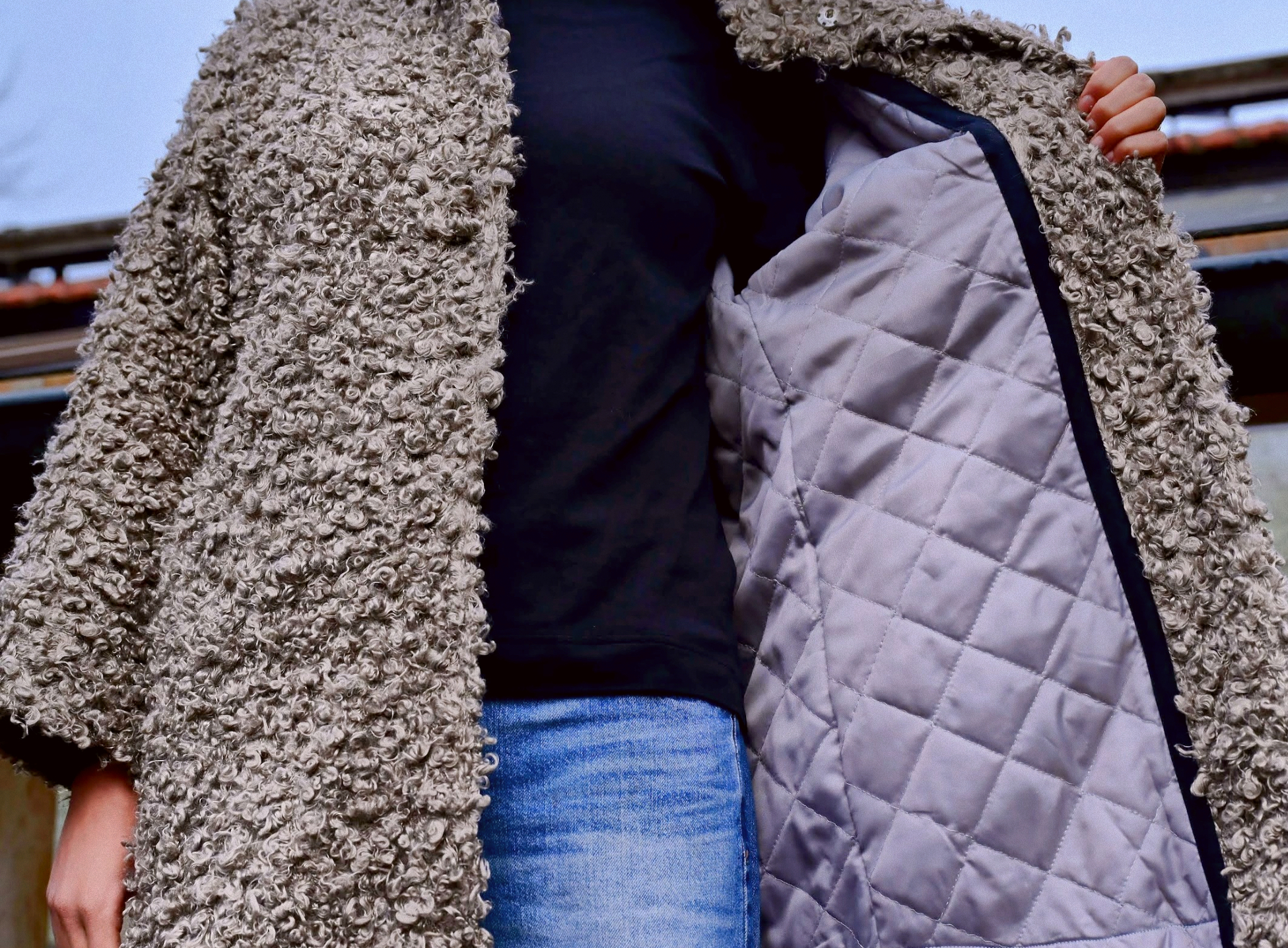 Mantel "Handgefertigter Kunstpelz Karakul" - Miniaturbild 3