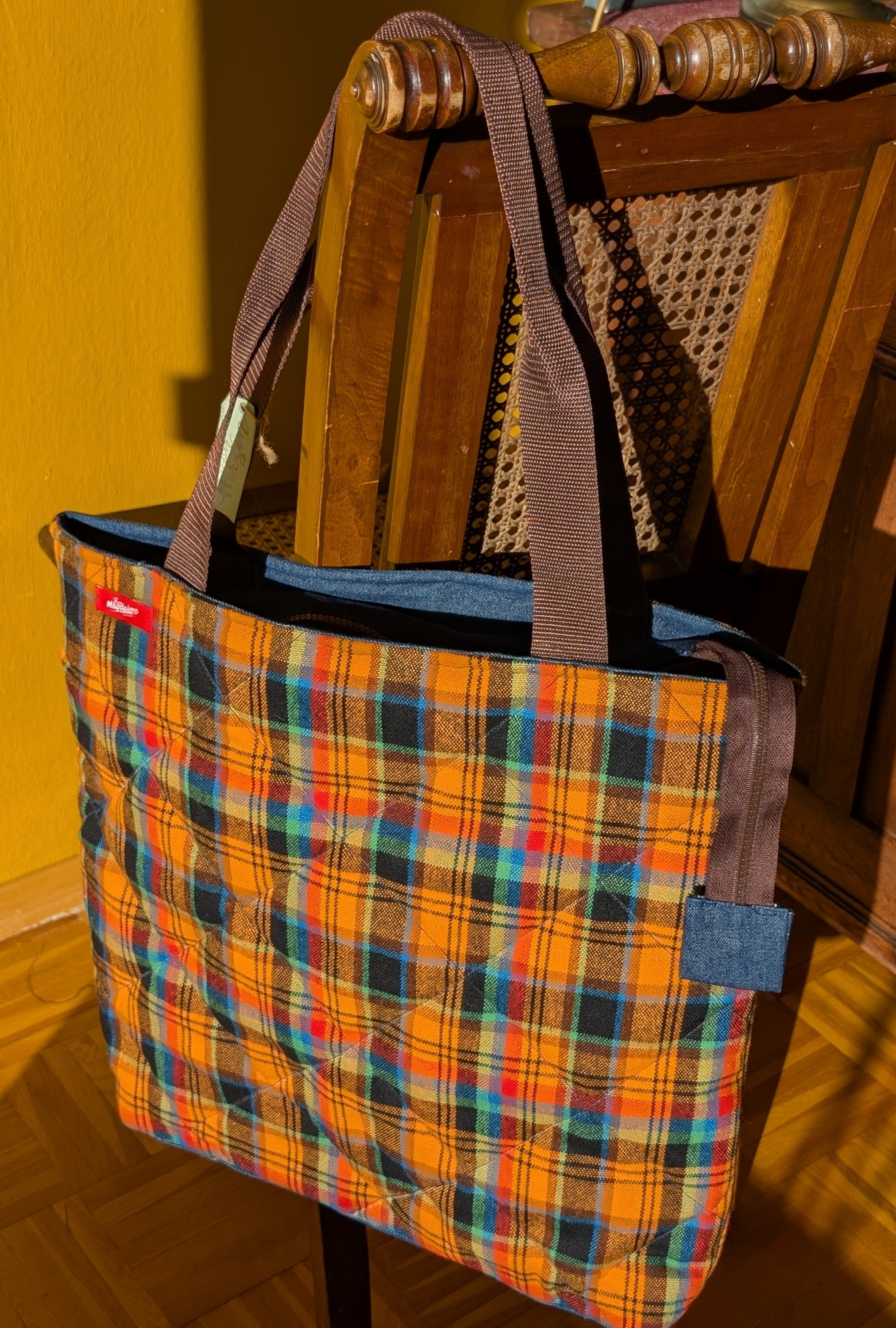 Tasche "Karomuster" - Miniaturbild 2