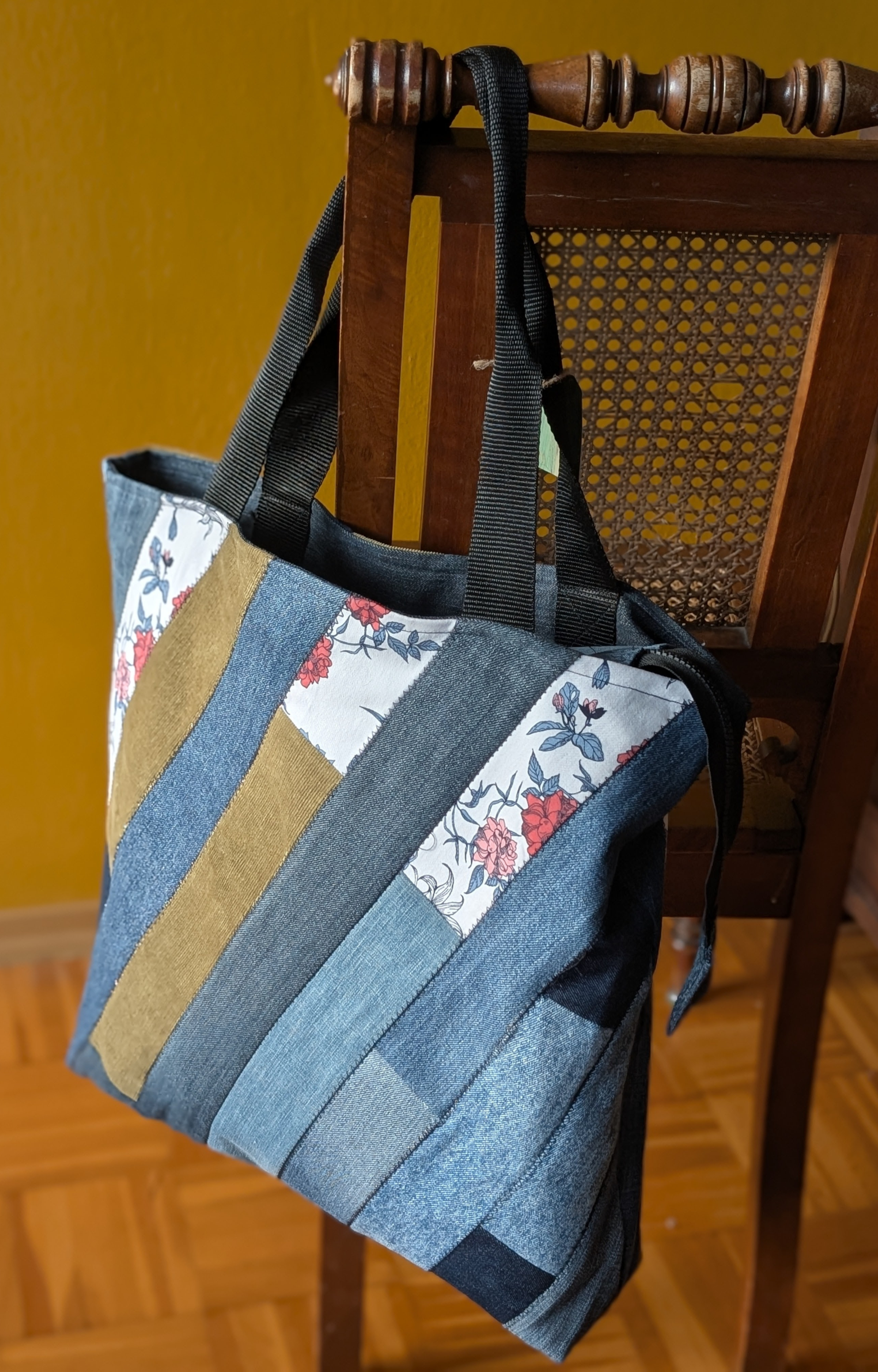 Tasche "Diagonale Streifen" N°1 - Miniaturbild 4