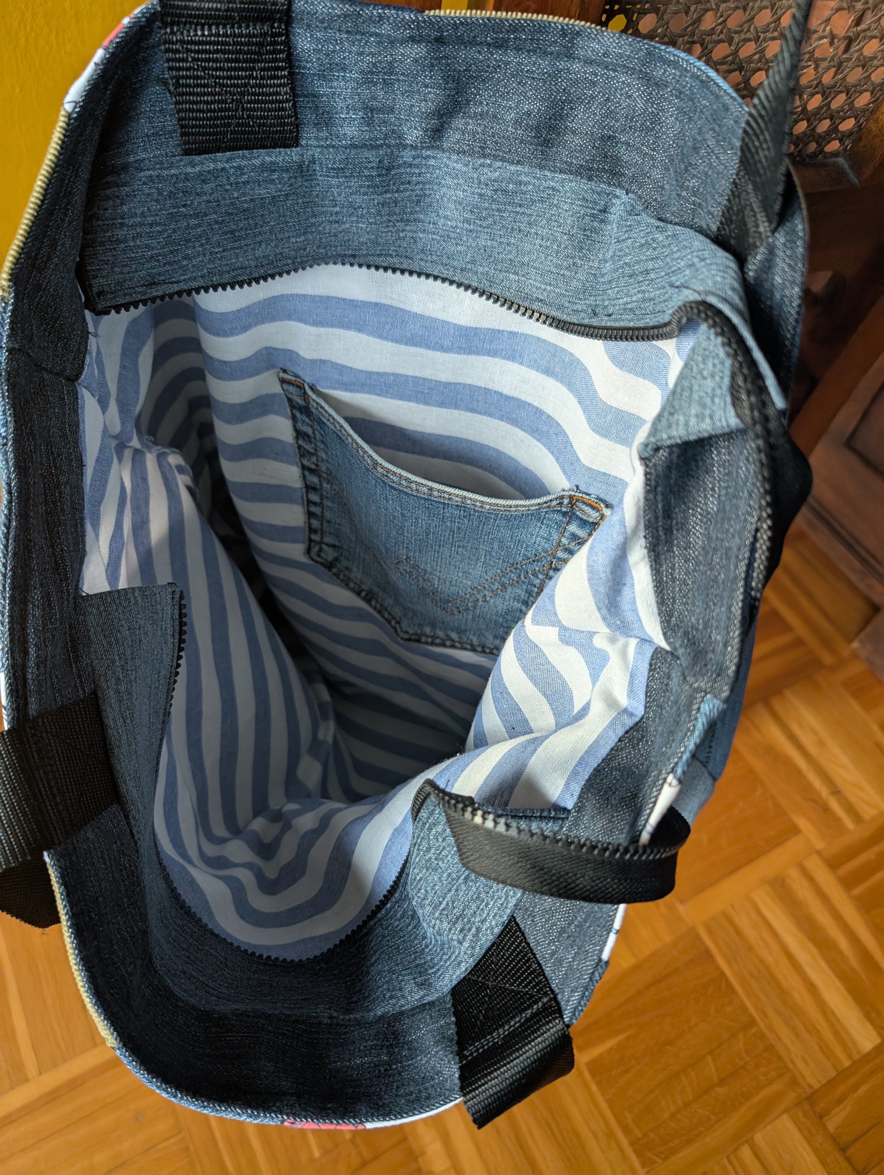 Tasche "Diagonale Streifen" N°1 - Miniaturbild 5