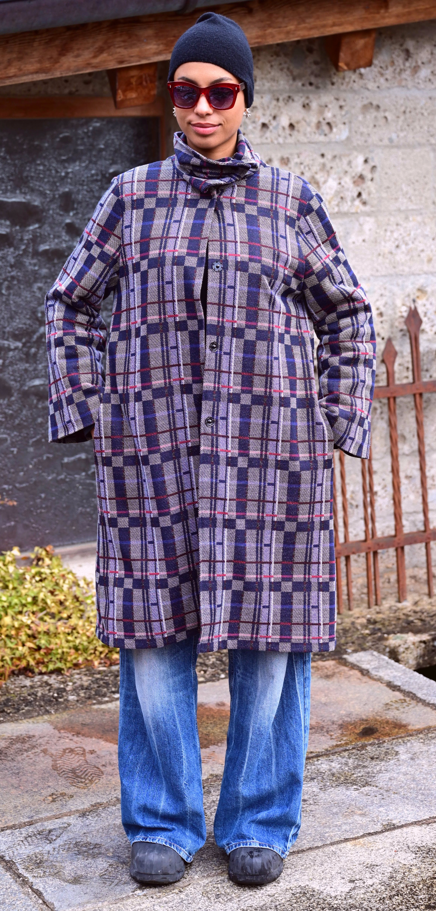 Mantel "Karomuster" - Miniaturbild 2