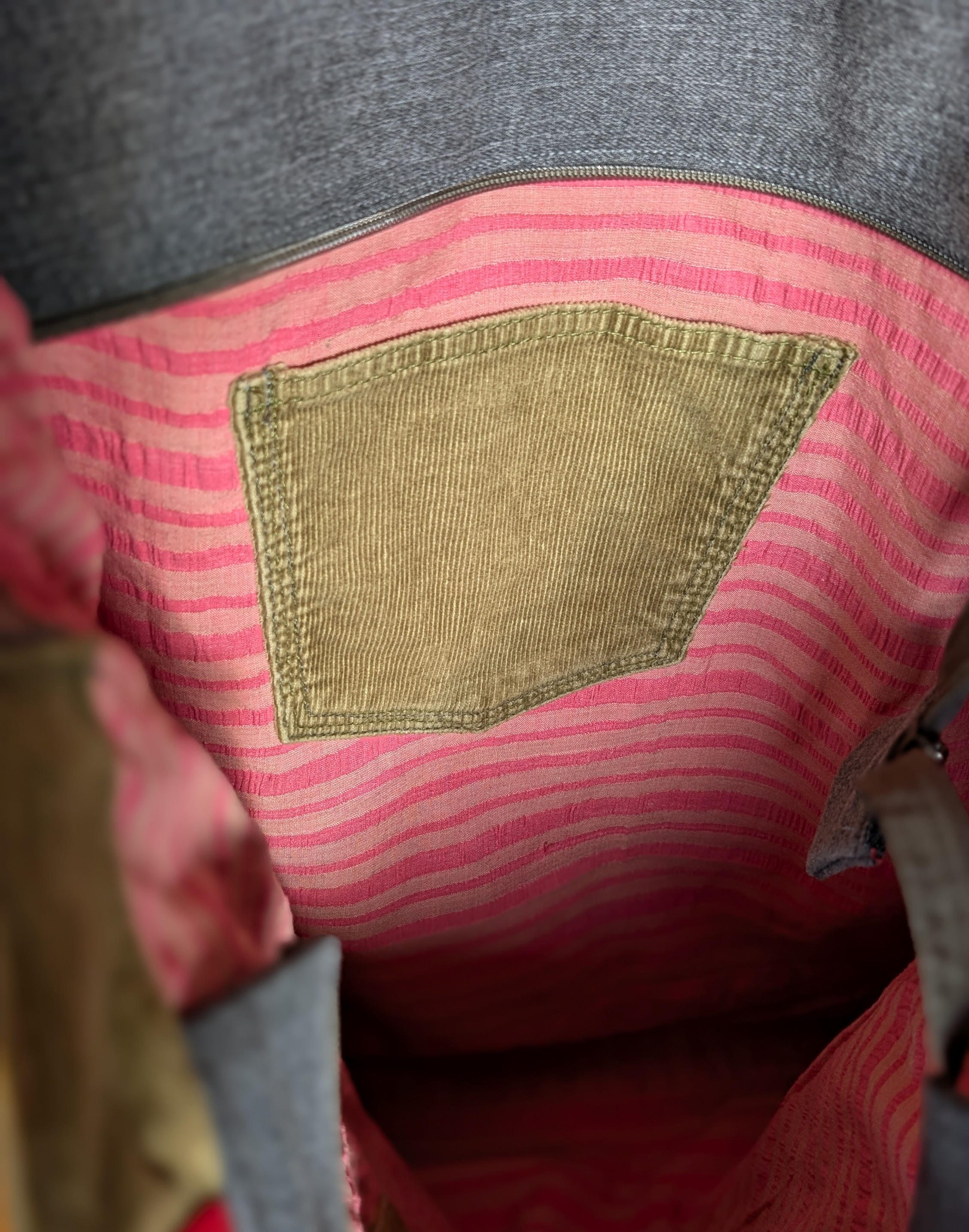 Tasche "Diagonale Streifen" N°2 - Miniaturbild 3