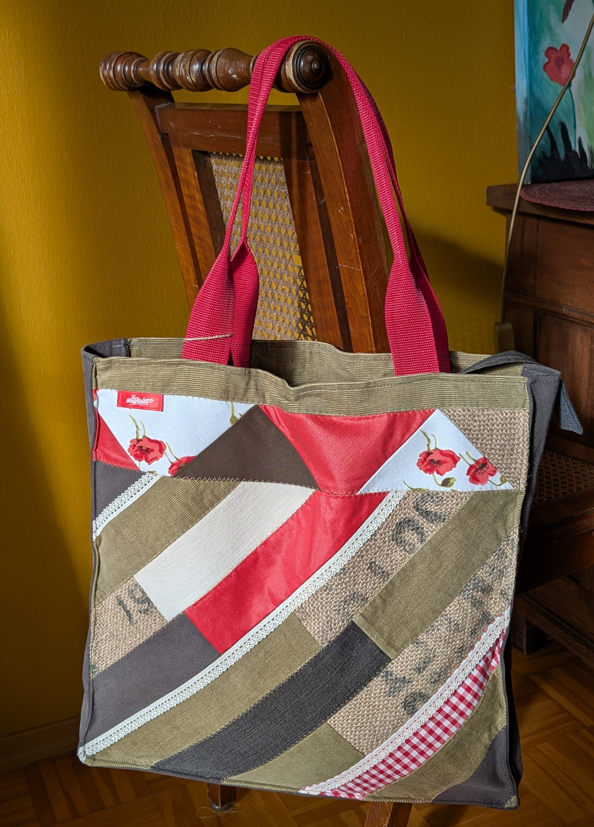 Tasche "Diagonale Streifen" N°2 - Miniaturbild 5