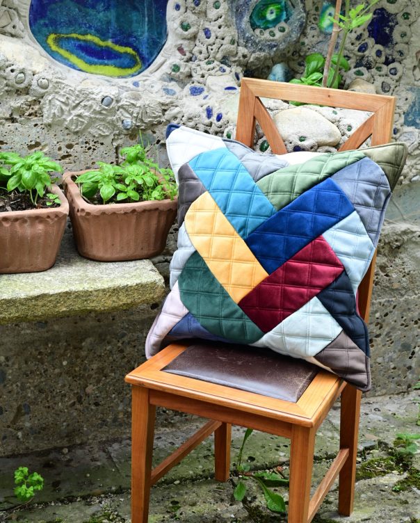 Kissen "Bunter Samt"