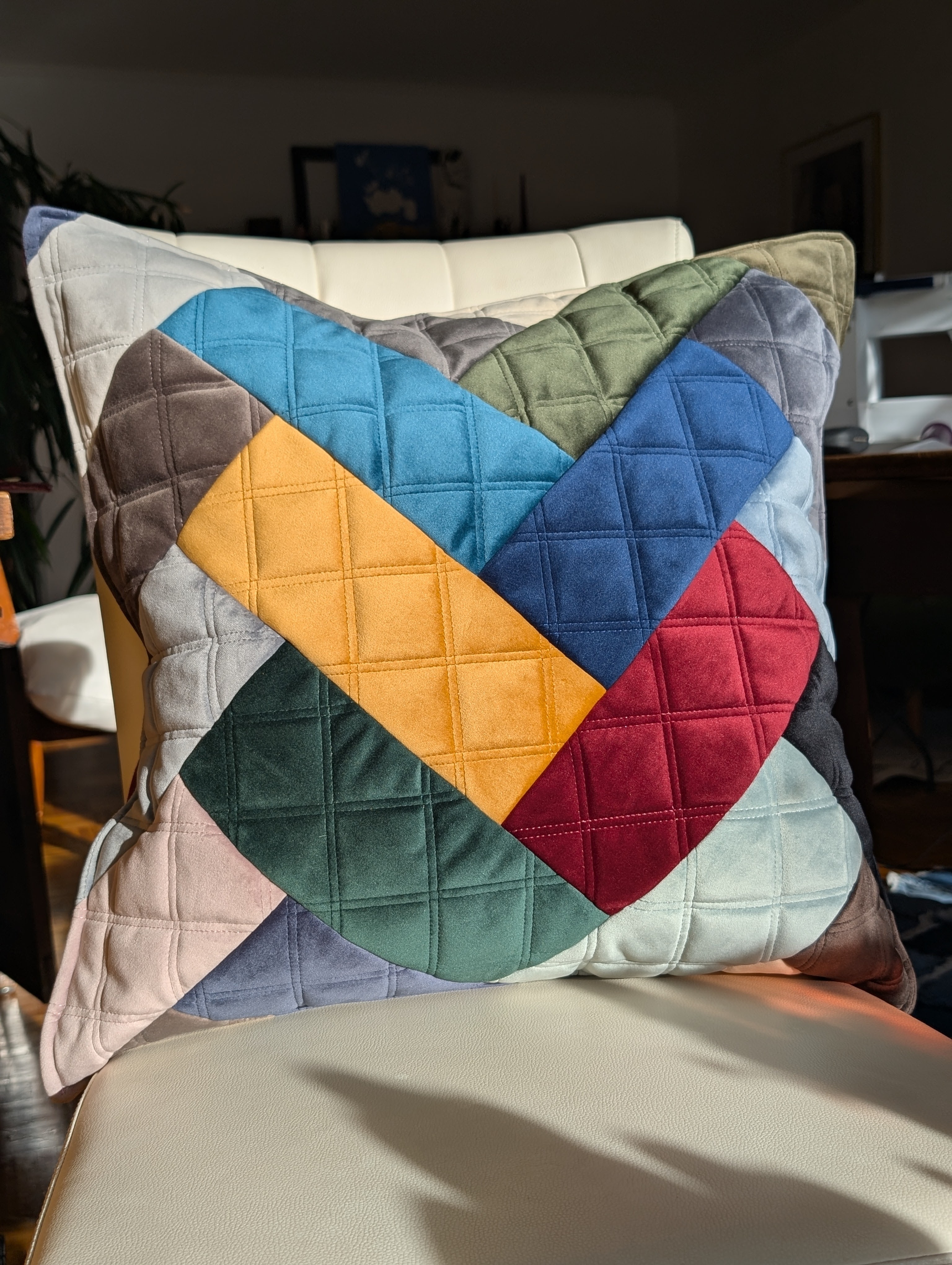 Kissen "Bunter Samt" - Miniaturbild 2