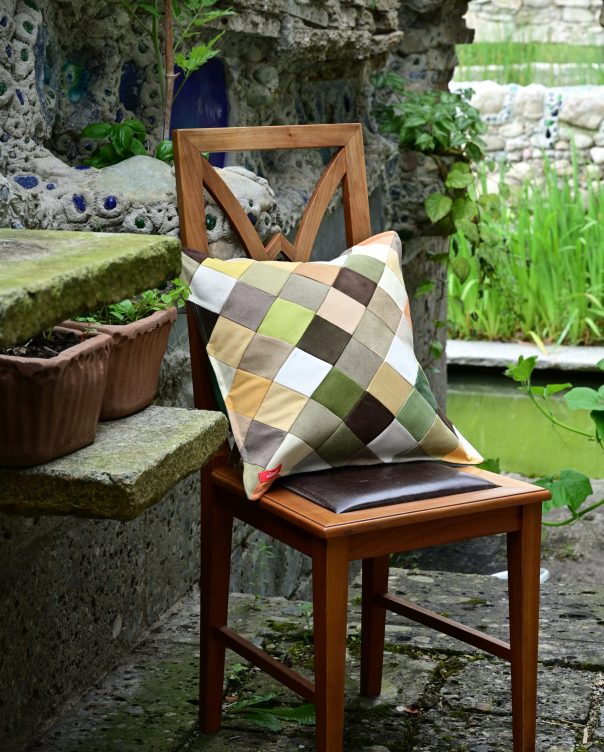 Kissen "Veganes Wildleder Herbstfarben"