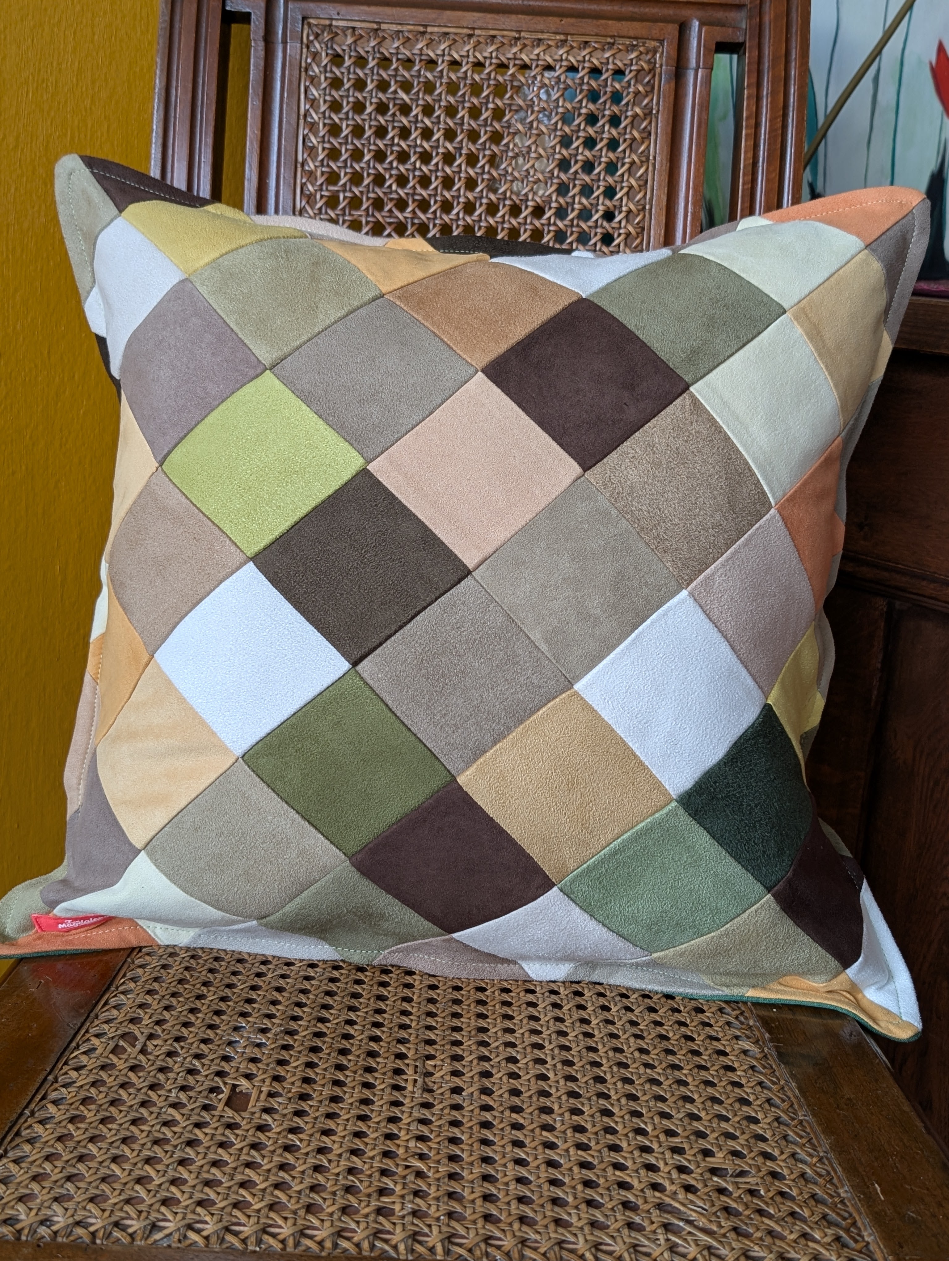 Kissen "Veganes Wildleder Herbstfarben" - Miniaturbild 3